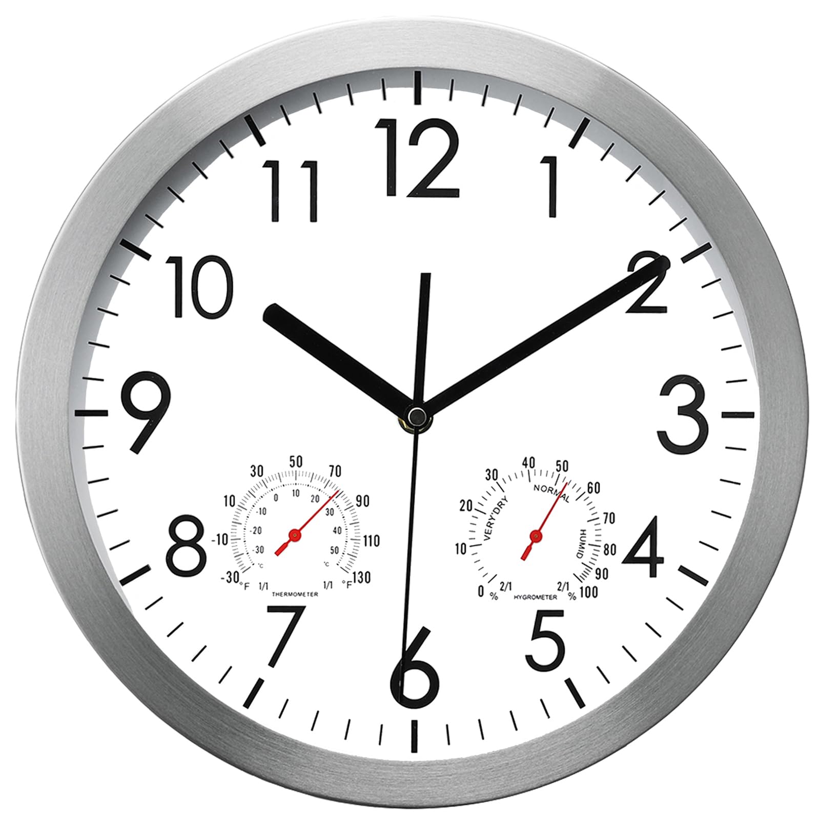 Amazon.com: WOOPHEN 12 Inch Wall Clock with Temperature and